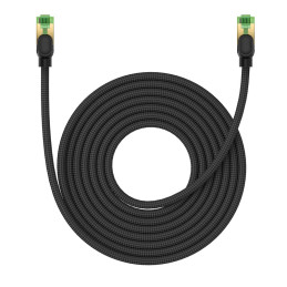 
Greitas RJ45 cat.8 40Gbps LAN tinklo kabelis, pintas, 8 m, juodas
