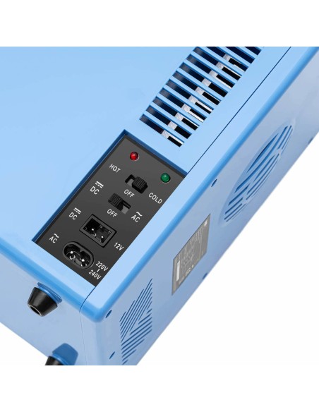 Mini kambarinis automobilinis šaldytuvas su šildymo funkcija 12 / 240 V 4 l - mėlynas