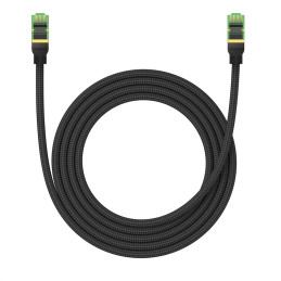 
Greitas RJ45 cat.8 40Gbps LAN tinklo kabelis, pintas, 2m, juodas
