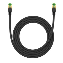 
Greitas RJ45 cat.8 40Gbps LAN tinklo kabelis, pintas, 2m, juodas
