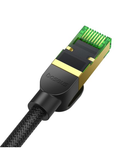 
Greitas tinklo kabelis LAN RJ45 cat.8 40Gbps pynė 1,5m juoda
