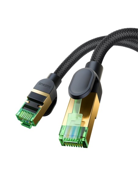 
Greitas tinklo kabelis LAN RJ45 cat.8 40Gbps pynė 1,5m juoda
