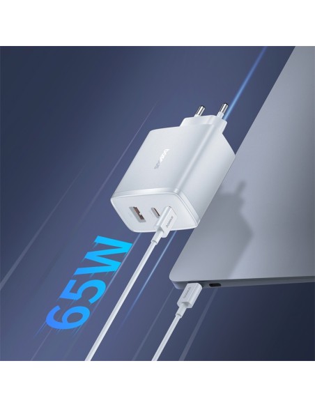 GaN Cube Pro 65W 2x USB-C USB-A sieninis įkroviklis, baltas
 
GaN Cube Pro 65W 2x USB-C USB-A sieninis įkroviklis, baltas