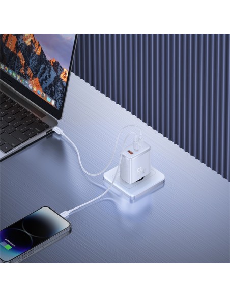 GaN Cube Pro 65W 2x USB-C USB-A sieninis įkroviklis, baltas
 
GaN Cube Pro 65W 2x USB-C USB-A sieninis įkroviklis, baltas
