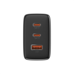 
GaN Cube Pro 65W 2x USB-C USB-A sieninis įkroviklis, juodas
