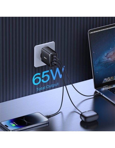 GaN Cube Pro 65W 2x USB-C USB-A sieninis įkroviklis, juodas
 
GaN Cube Pro 65W 2x USB-C USB-A sieninis įkroviklis, juodas