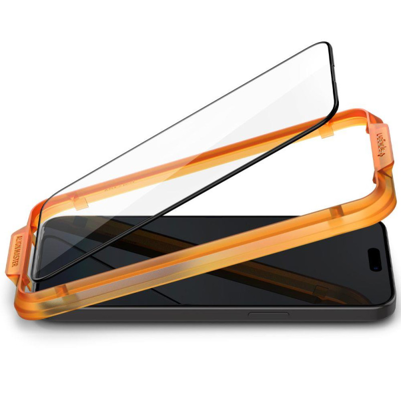 ALM Glass FC grūdintas stiklas iPhone 15 Pro juodas - RINKINYS iš 2 vnt.