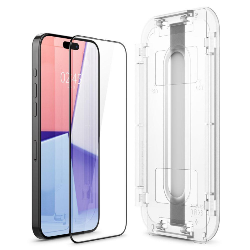Glas.tR EZ Fit FC grūdintas stiklas skirtas iPhone 15 Pro Max, juodas