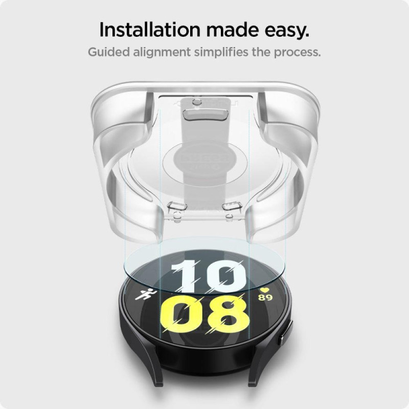 Glas.tR EZ Fit grūdintas stiklas, skirtas Samsung Galaxy Watch 6 44mm - RINKINYS iš 2 vnt.