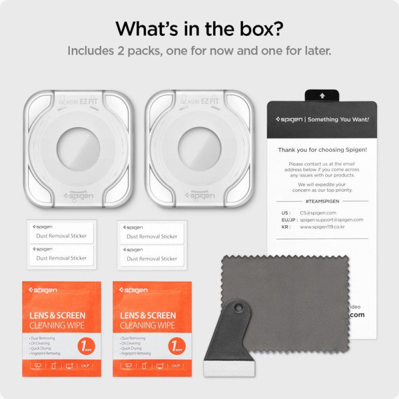 Glas.tR EZ Fit grūdintas stiklas, skirtas Samsung Galaxy Watch 6 44mm - RINKINYS iš 2 vnt.