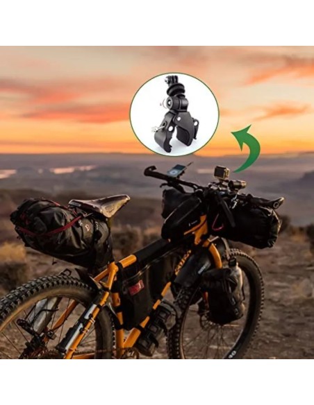 
Vairo laikiklis GoPro kamerai, pasukamas 360 laipsnių kampu
