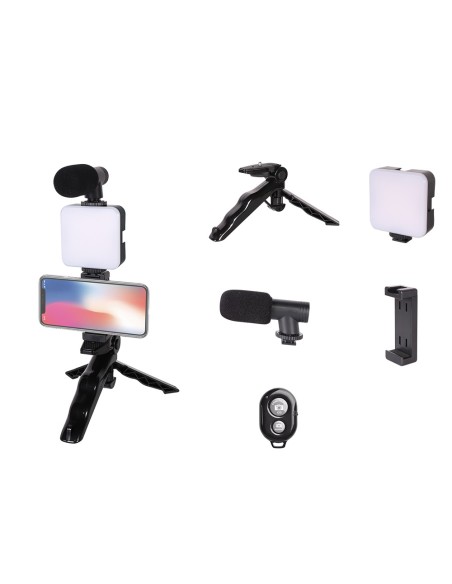 4in1 trikojis su mikrofonu, lempa ir nuotolinio valdymo pulteliu telefonui, kamerai, kamerai vaizdo pokalbiams
 
4in1 trikojis su mikrofonu, lempa ir nuotolinio valdymo pulteliu telefonui, kamerai, kamerai vaizdo pokalbiams