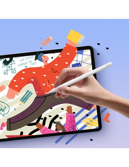 
Rašiklis iPad su aktyviu keičiamu Smooth Writing 2 antgaliu, baltas
