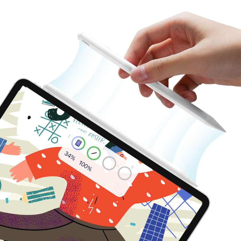 
Rašiklis iPad su aktyviu keičiamu Smooth Writing 2 antgaliu, baltas
