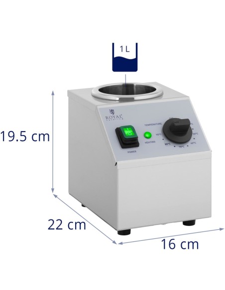Šildytuvas karštų padažų buteliams 1x1L 40-90C 175W
 
Šildytuvas karštų padažų buteliams 1x1L 40-90C 175W