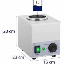 
Vieno butelio šildytuvas karštiems padažams 1x1L 40-90C 175W
