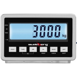 
LCD sandėlio platforminės svarstyklės 120 x 120 cm 3000 kg / 1 kg
