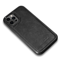 
Natūralios odos dėklas skirtas iPhone 12 Pro Max Leather Oil Wax juodas
