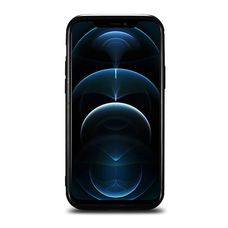 Natūralios odos dėklas skirtas iPhone 12 Pro Max Leather Oil Wax juodas