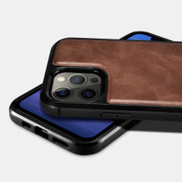 
Natūralios odos dėklas skirtas iPhone 12 Pro Max Leather Oil Wax juodas
