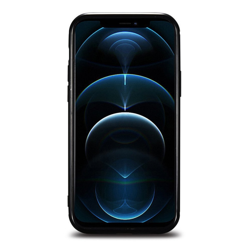 
Natūralia oda aptrauktas dėklas skirtas iPhone 12 mini Leather Oil Wax juodas
