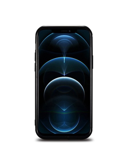 
Natūralia oda aptrauktas dėklas skirtas iPhone 12 mini Leather Oil Wax juodas
