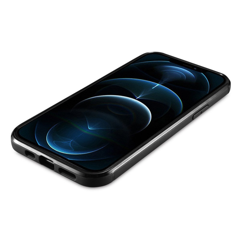 
Natūralia oda aptrauktas dėklas skirtas iPhone 12 mini Leather Oil Wax juodas
