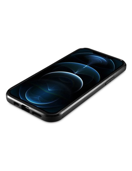 
Natūralia oda aptrauktas dėklas skirtas iPhone 12 mini Leather Oil Wax juodas
