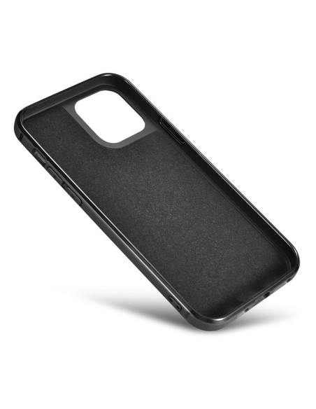 
Natūralia oda aptrauktas dėklas skirtas iPhone 12 mini Leather Oil Wax juodas
