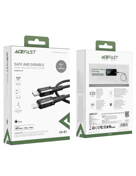 MFI laidas iPhone USB-C - Lightning 30W 3A 1,8m juodas
 
MFI laidas iPhone USB-C - Lightning 30W 3A 1,8m juodas