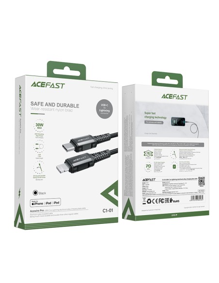 MFI laidas iPhone USB-C - Lightning 30W 3A 1,2m juodas
 
MFI laidas iPhone USB-C - Lightning 30W 3A 1,2m juodas