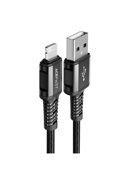 
MFI kabelis iPhone USB - Lightning 2.4A 1.2m juodas
