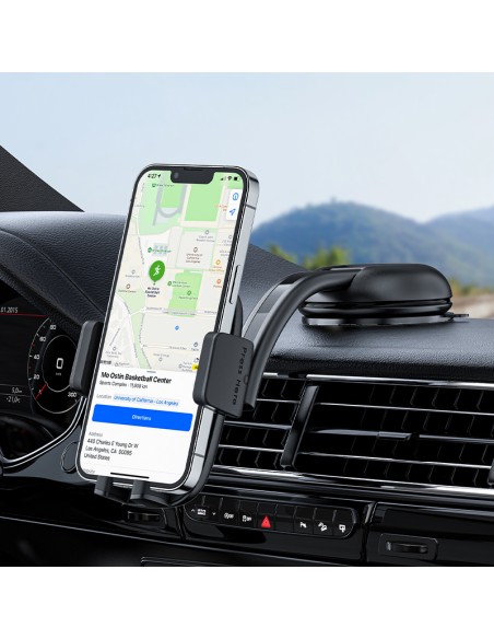 
Automobilio telefono laikiklis kabinai ir orlaidei, juodas
