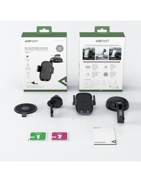 
Automobilio telefono laikiklis kabinai ir orlaidei, juodas
