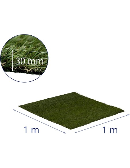 Dirbtinė žolė terasos balkonui minkšta 30 mm 20/10 cm 100 x 100 cm