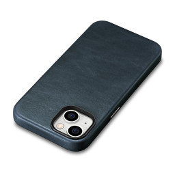
„iPhone 14 Plus“ magnetinis odinis dėklas su „MagSafe Oil Wax Premium“ odiniu dėklu tamsiai mėlynas
