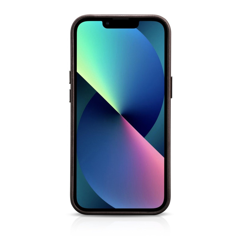 „iPhone 14 Plus“ magnetinis odinis dėklas su „MagSafe Oil Wax Premium“ odiniu dėklu tamsiai rudas