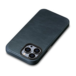 
„iPhone 14 Pro Max“ magnetinis odinis dėklas su „MagSafe Oil Wax Premium“ odiniu dėklu tamsiai mėlynas
