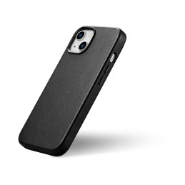 
Natūralios odos dėklas iPhone 14 MagSafe Case Oda, juodas dangtelis
