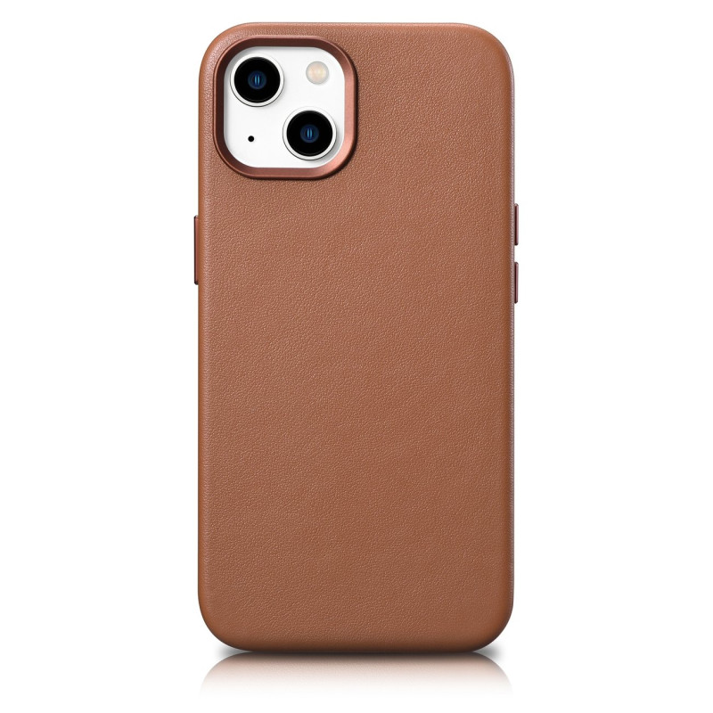 
Natūralios odos dėklas iPhone 14 MagSafe Case Oda, šviesiai ruda
