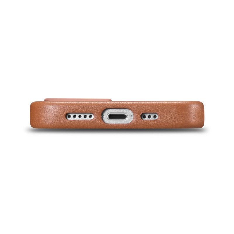 Natūralios odos dėklas iPhone 14 MagSafe Case Oda, šviesiai ruda