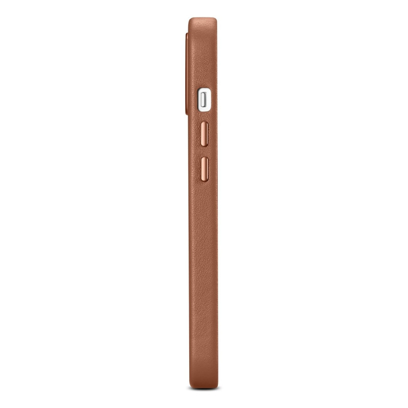 Natūralios odos dėklas iPhone 14 MagSafe Case Oda, šviesiai ruda