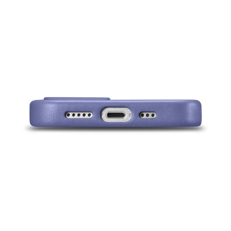 Natūralios odos dėklas iPhone 14 MagSafe Case Oda, šviesiai violetinis dangtelis