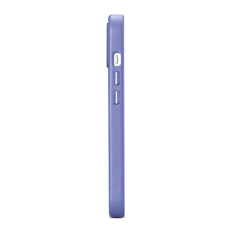 Natūralios odos dėklas iPhone 14 MagSafe Case Oda, šviesiai violetinis dangtelis
