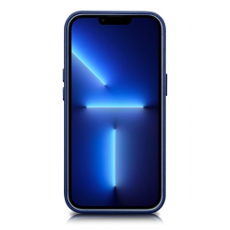 
Natūralios odos dėklas iPhone 14 MagSafe Case Odinis mėlynas dangtelis
