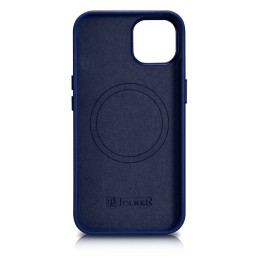 
Natūralios odos dėklas iPhone 14 MagSafe Case Odinis mėlynas dangtelis
