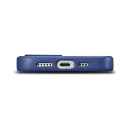 
Natūralios odos dėklas iPhone 14 MagSafe Case Odinis mėlynas dangtelis
