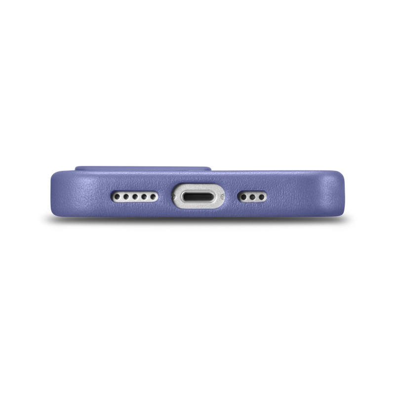 Natūralios odos dėklo dangtelis iPhone 14 Pro MagSafe Case Oda, šviesiai violetinė