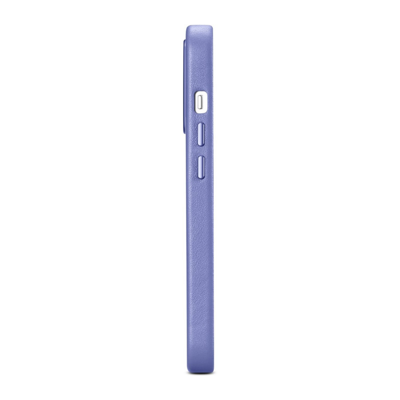Natūralios odos dėklo dangtelis iPhone 14 Pro MagSafe Case Oda, šviesiai violetinė