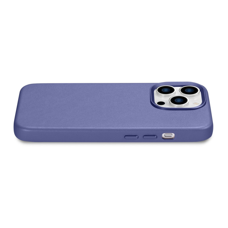 Natūralios odos dėklo dangtelis iPhone 14 Pro MagSafe Case Oda, šviesiai violetinė